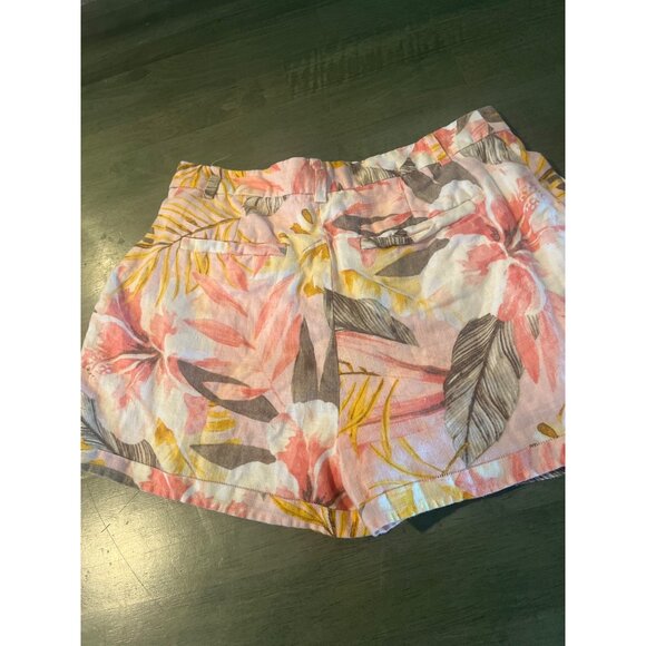Joie Womens Jalynn Floral Linen High-Waisted Shorts Size 2 - Picture 8 of 9